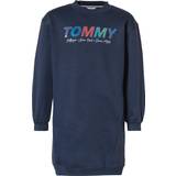 Tommy Hilfiger Metallic Logo Sweatshirt Dress - Twilight Navy (KG0KG06124C87)
