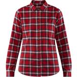 Dame Skjorter Fjällräven Övik Flannel Shirt W - Deep Red