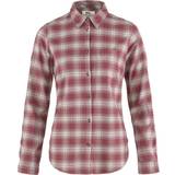 Dame - Ternede Skjorter Fjällräven Övik Flannel Shirt W - Mesa Purple/Fog
