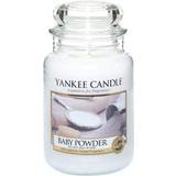 Yankee Candle Lysestager, Lys & Dufte Yankee Candle Baby Powder Large Duftlys 623g