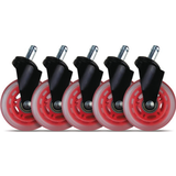 Gear4U Gamer stole Gear4U Rush Gaming Chair Casters (5 Pieces) - Red
