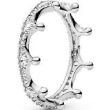 Pandora Sparkling Crown Ring - Silver/Transparent
