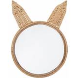 Glas - Grå Børneværelse Bloomingville Mini Cane Rabbit Ears Mirror