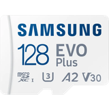 128 GB - microSDXC Hukommelseskort Samsung Evo Plus microSDXC Class 10 UHS-I U3 V30 A2 128GB +SD Adapter