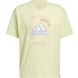 Dame - Gul - Løs T-shirts & Toppe adidas Love Unites Graphic Gender Neutral T-shirt Unisex - Yellow Tint