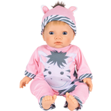 Tiny Treasures Blond Haired Doll Zebra Outfit