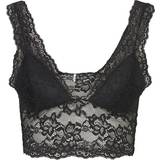 Pieces Undertøj Pieces Lina Lace Bra - Black