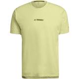 Adidas Gul Overdele adidas Terrex Parley Agravic Trail Running All Around T-shirt Men - Pulse Yellow