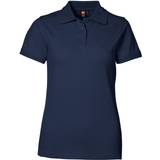 Blå - Slids Overdele ID Ladies Stretch Polo Shirt - Navy