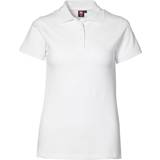 Hvid - Slids Overdele ID Ladies Stretch Polo Shirt - White