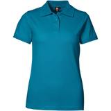 Slids - Turkis Tøj ID Ladies Stretch Polo Shirt - Turquoise