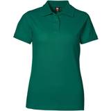Grøn - Slids - Slim Tøj ID Ladies Stretch Polo Shirt - Green