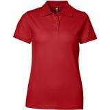 Dame - Slids T-shirts & Toppe ID Ladies Stretch Polo Shirt - Red