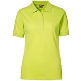 Grøn - Slids Overdele ID Ladies Pro Wear Polo Shirt - Lime