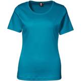 Turkis Overdele ID Ladies Interlock T-shirt - Turquoise