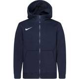 Polyester Overdele Nike Youth Park 20 Full Zip Fleeced Hoodie - Obsidian/White (CW6891-451)