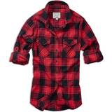 4 - Dame Skjorter Brandit Amy Flannel Shirt - Black/Red