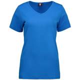 Turkis Tøj ID Ladies Interlock V-Neck T-Shirt - Turquoise