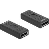 DisplayPort-DisplayPort - Hun – Hun - Kabeladaptere Kabler DeLock DisplayPort-DisplayPort 1.2 Adapter F-F