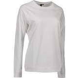 Hvid - Rund hals Sweatere ID Core O-Neck Ladies Sweatshirt - White