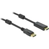 HDMI - HDMI DisplayPort - Kabeladaptere - Sort Kabler DeLock HDMI-Displayport 1.2 7m