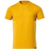 Firkantet - Guld - Polyester Tøj Mascot Crossover T-shirt - Currt Gold