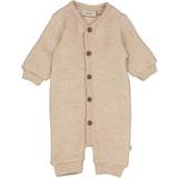Wheat Wool Fleece Jumpsuit - Khaki Melange (9369E-786-3204)