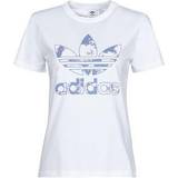 20 - 32 - Blå Overdele adidas Women's Originals T-shirt - White/Ambient Sky
