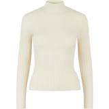 Hvid - Nylon Overdele Pieces Crista Knitted Pullover - Birch