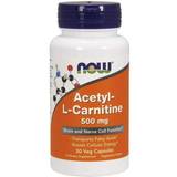 Hjerner Aminosyrer Now Foods Acetyl L Carnitine 500mg 50 stk