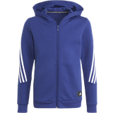 adidas Boy's Future Icons 3-stripes Full Zip Hoodie - Victory Blue/White (H26637)