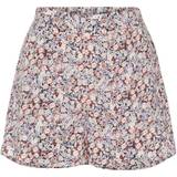 Pieces Blomstrede Bukser & Shorts Pieces Nya Printed Shorts - Sky Captain