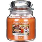 Yankee Candle Orange Lysestager, Lys & Dufte Yankee Candle Farm Fresh Peach Medium Duftlys 411g