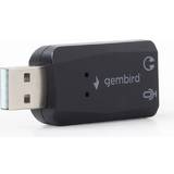 Gembird 3,5 mm Kabler Gembird USB A-3.5mm M-F Adapter