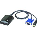 USB A - USB B mini Kabler Aten USB A/VGA-USB B Mini M-F Adapter