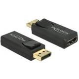 HDMI - HDMI DisplayPort - Kabeladaptere - Sort Kabler DeLock DisplayPort-HDMI M-F Adapter