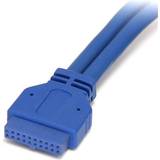 Blå - USB A Kabler StarTech IDC-2USB A 0.5m