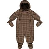 Ternede Flyverdragter Wheat Puffer Baby Suit - Brown Check (8003e-913-3001)