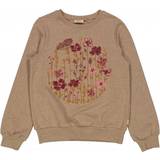 Blomstrede Overdele Wheat Flower Circle Embroidery - Khaki Melange