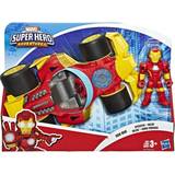 Iron Man - Plastlegetøj Legesæt Hasbro Avengers Super Hero Adventures Iron Man Bil M Figur