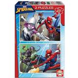 Puslespil til børn Educa Marvel Spiderman 2x48 Pieces