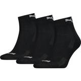 Puma Bomuld - Herre Strømper Puma Unisex Cushioned Quarter Socks 3-pack - Black