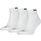 Puma Bomuld - Herre Tøj Puma Unisex Cushioned Quarter Socks 3-pack - White