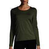 12 Overdele Casall Essential Mesh Detail Long Sleeve - Northern Green