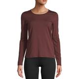Casall 10 Overdele Casall Essential Mesh Detail Long Sleeve - Mahogany Red