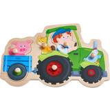 Haba Knoppuslespil Haba Clutching Puzzle Jolly Tractor Ride