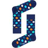Blå - Prikkede Undertøj Happy Socks Big Dot Sock - Blue