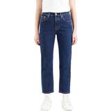Dame - Elastan/Lycra/Spandex - W23 Jeans Levi's 501 Original Crop Jeans - Salsa Stonewash/Blue