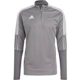 40 - Høj krave T-shirts adidas Tiro 21 Training Top Men - Team Grey Four