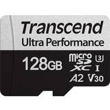 Class 2 Hukommelseskort & USB Stik Transcend Ultra Performance 340S microSDXC UHS-I U3 V30 A2 128GB